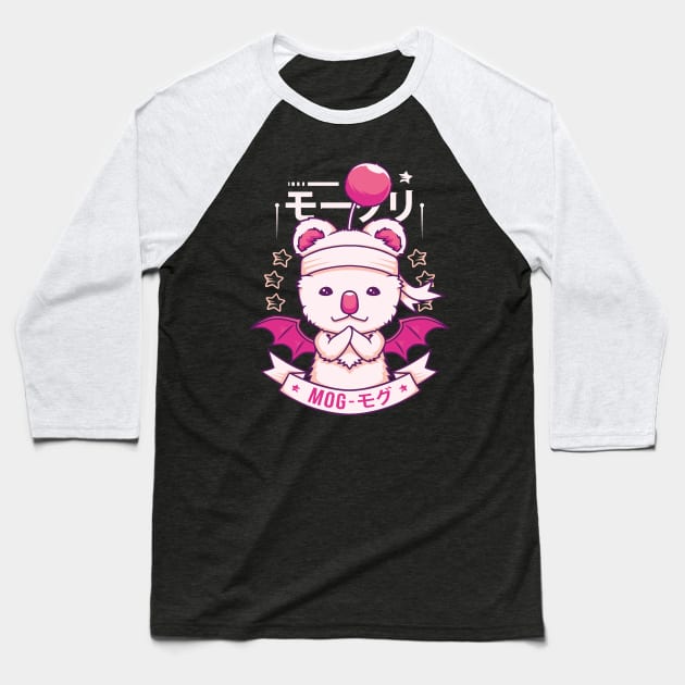 Mog the Moogle Baseball T-Shirt by Alundrart